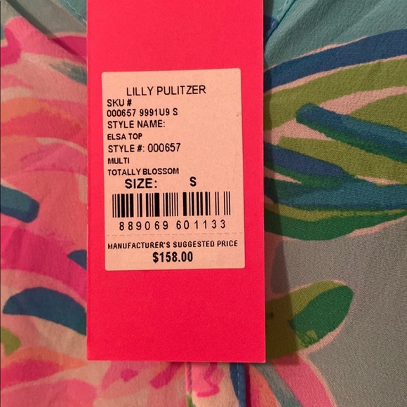 NWT Lilly Pulitzer Elsa Silk Top - Picture 4 of 7